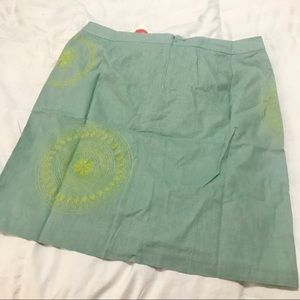 NWT Boden Embroidered Skirt 14L